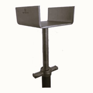 Featuring a scaffolding U-head jack, an essential component for supporting beams and slabs in construction.